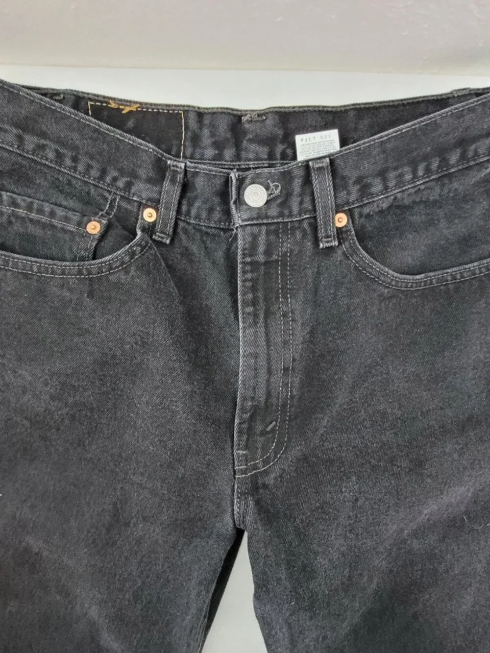 Vintage Levis 550 Jeans‎ 33x32 Black Denim Relaxed Fit Straight Leg Y2K USA Made